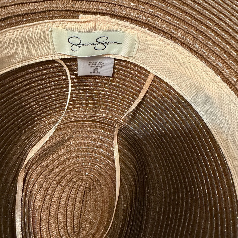 Jessica Simpson Tan Woven Hat - Picture 4 of 4
